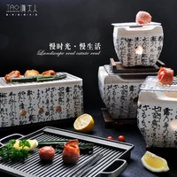 Japanese ceramic baking furnace household tableware outdoor characteristic barbecue oven mini BBQ grill mud roast meat stove
