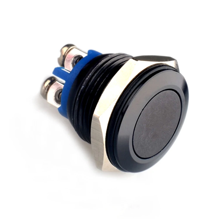 Металлический корпус 16 мм 220 В/120 В кнопочный Мгновенный 1 без штифта клемма для