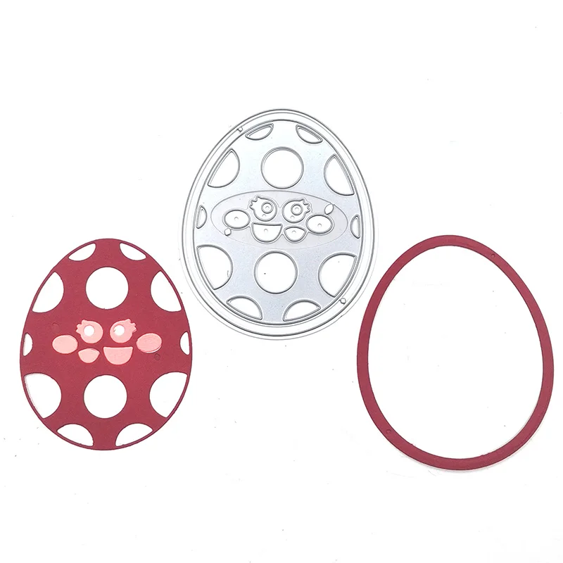 

Julyarts Painted Eggshell Dies Scrapbooking Soldes Cutting Dies Easter Decoration Scrapbook Paper Craft Knife Mould Blade Punch