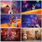 Фоны с рисунком Коко, Мексиканский карнавал, детский день рождения, Фотофон на заказ, фотосессия, реквизит, декоративный баннер