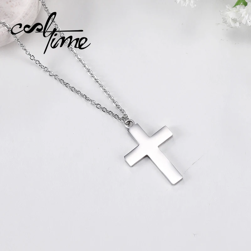 Cooltime сталь христианский крест подвески спасает и подвеска оберег веры ангелов