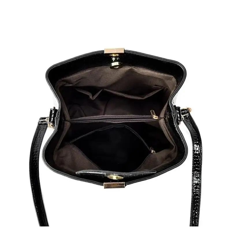 

Crocodile Crossbody Bag For Women Shoulder Bag Brand Designer Women Bags Luxury PU Leather Bag Bucket Bag Travel Small Handbag