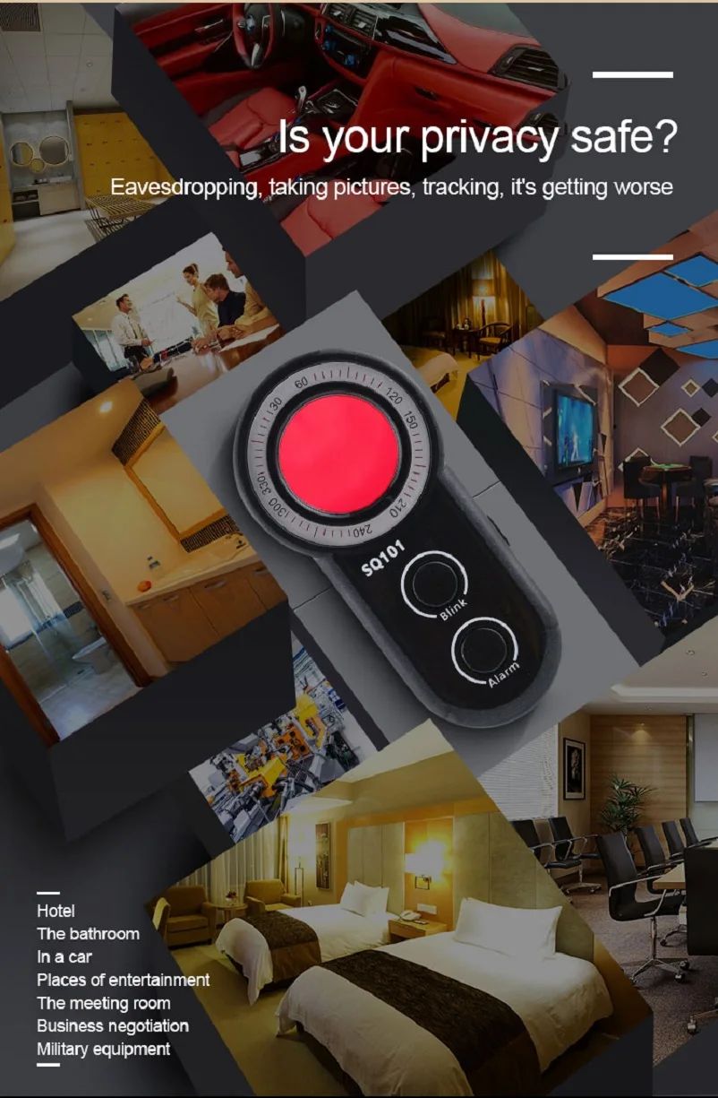 Беспроводная мини камера SQ101 детектор для подслушивания жуков с камерой GPS GSM