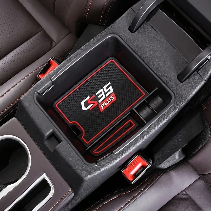 

Lsrtw2017 Car Center Console Armrest Plate Storage Box Decoration for Changan Cs35 Plus 2018 2019 2020 2021 Interior Accessories