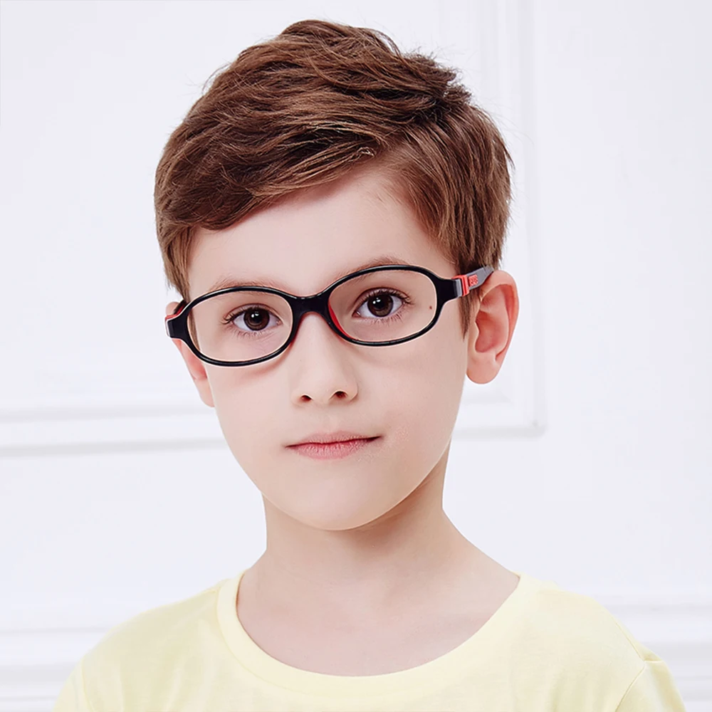 Очки SECG Детские со съемной оправой Силиконовые Мягкие гибкие Симпатичные