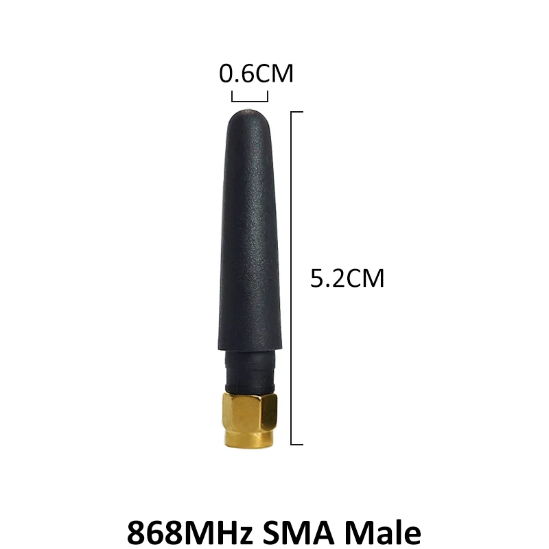 GRANDWISDOM 5pcs 868mhz antenna 3dbi sma male 915mhz lora antene pbx iot module lorawan signal receiver antena