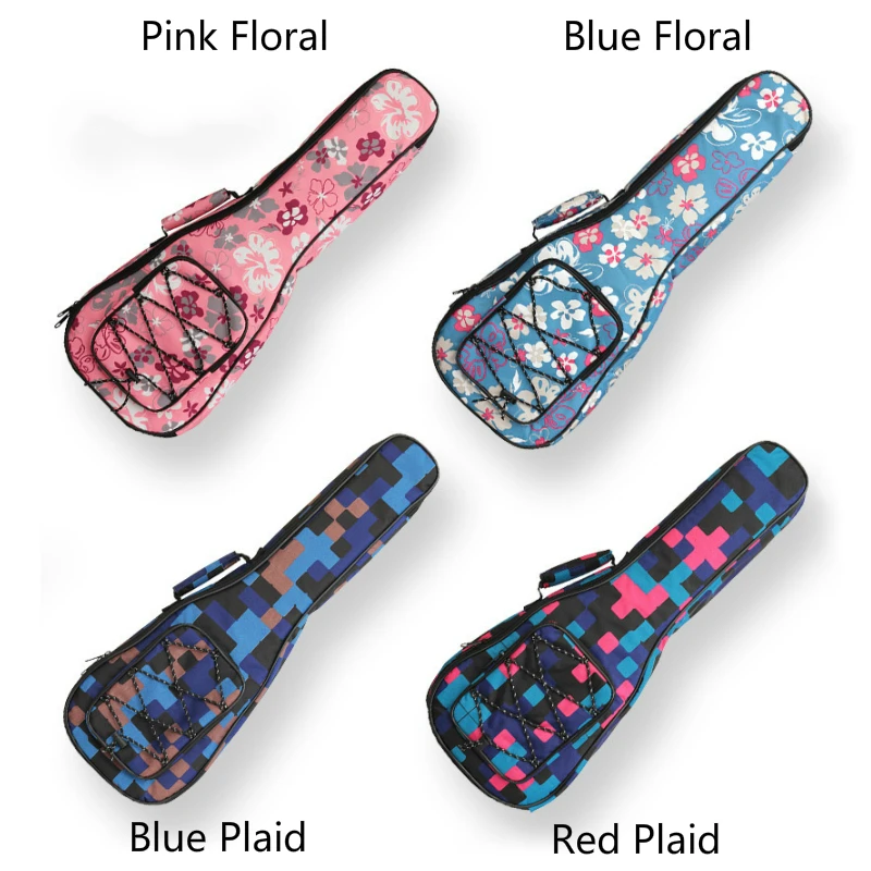 Сумка для укулеле с хлопковой подкладкой 21 23 26 дюймов мужчин и женщин клетчатый
