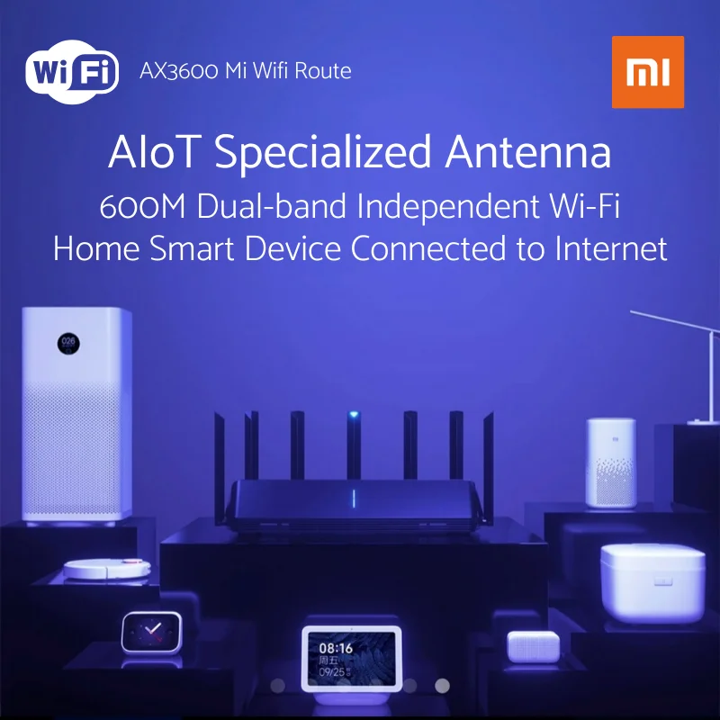 Усилитель внешнего сигнала Xiaomi AX3600 AIoT Router Wifi 6 5G WPA3 | Компьютеры и офис