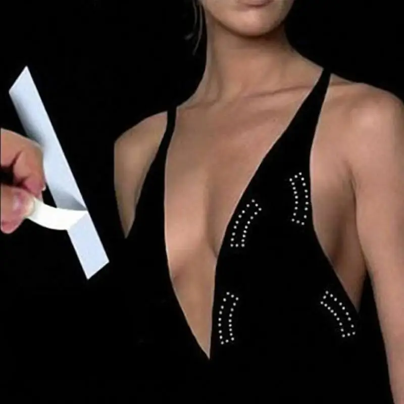 Двусторонняя клейкая лента безопасная для похудения одежда Прозрачное нижнее