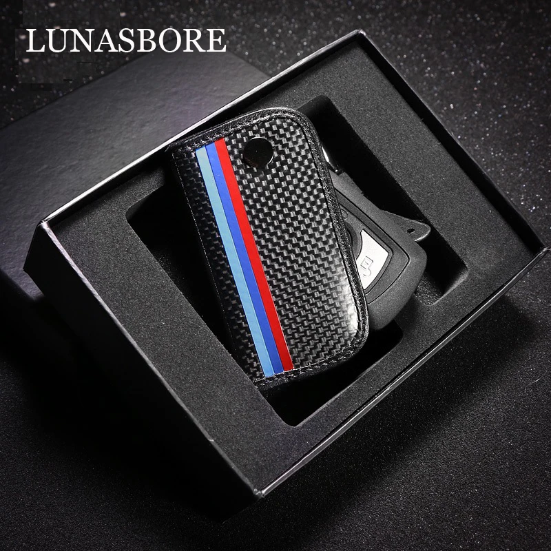 Чехол для ключей из углеродного волокна Bmw E90 F30 F34 F10 E70 E71 X1 X3 X4 X5 X6 1 2 3 4 5 6 7 серия |