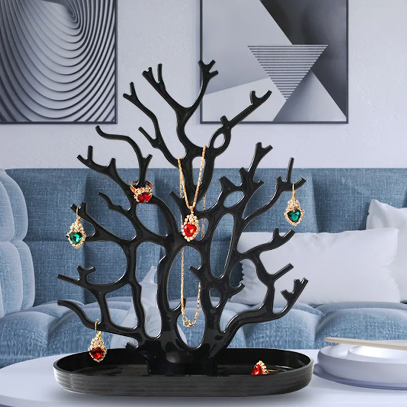 

New Style Little Deer Earrings Necklace Ring Pendant Bracelet Jewelry Display Stand Tray Tree Storage Racks Organizer Holder