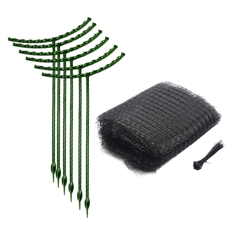 

8 шт., сетка для поддержки растений, 6 м, 1 комплект