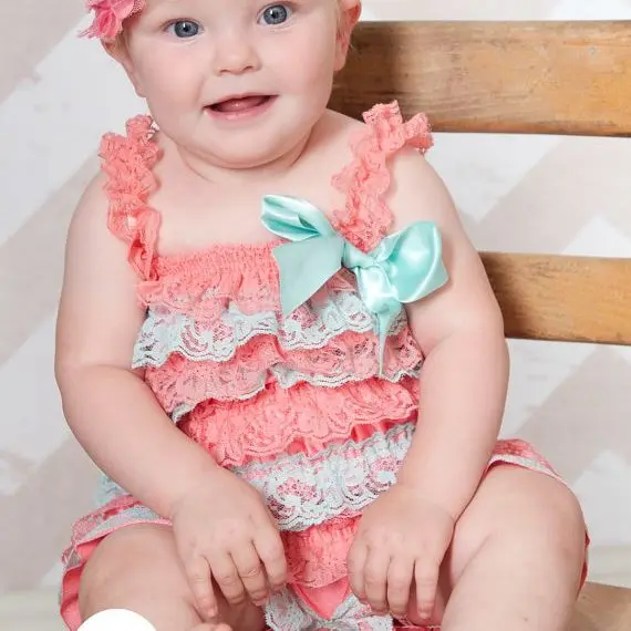 Шикарный Потертый светильник для девочек Розовый атласный кружевной комбинезон