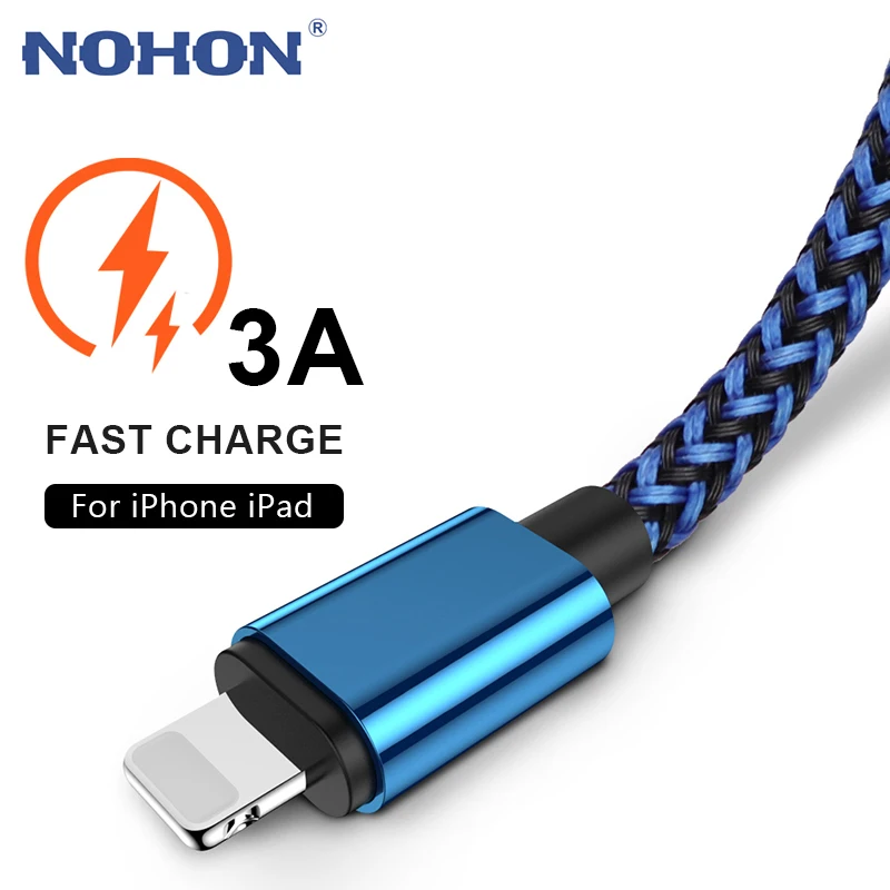 USB кабель для зарядки и передачи данных 20 см 1 м 2 3 iPhone 7 8 6 6s Plus 12 11 X Xs Max 5S SE длинный