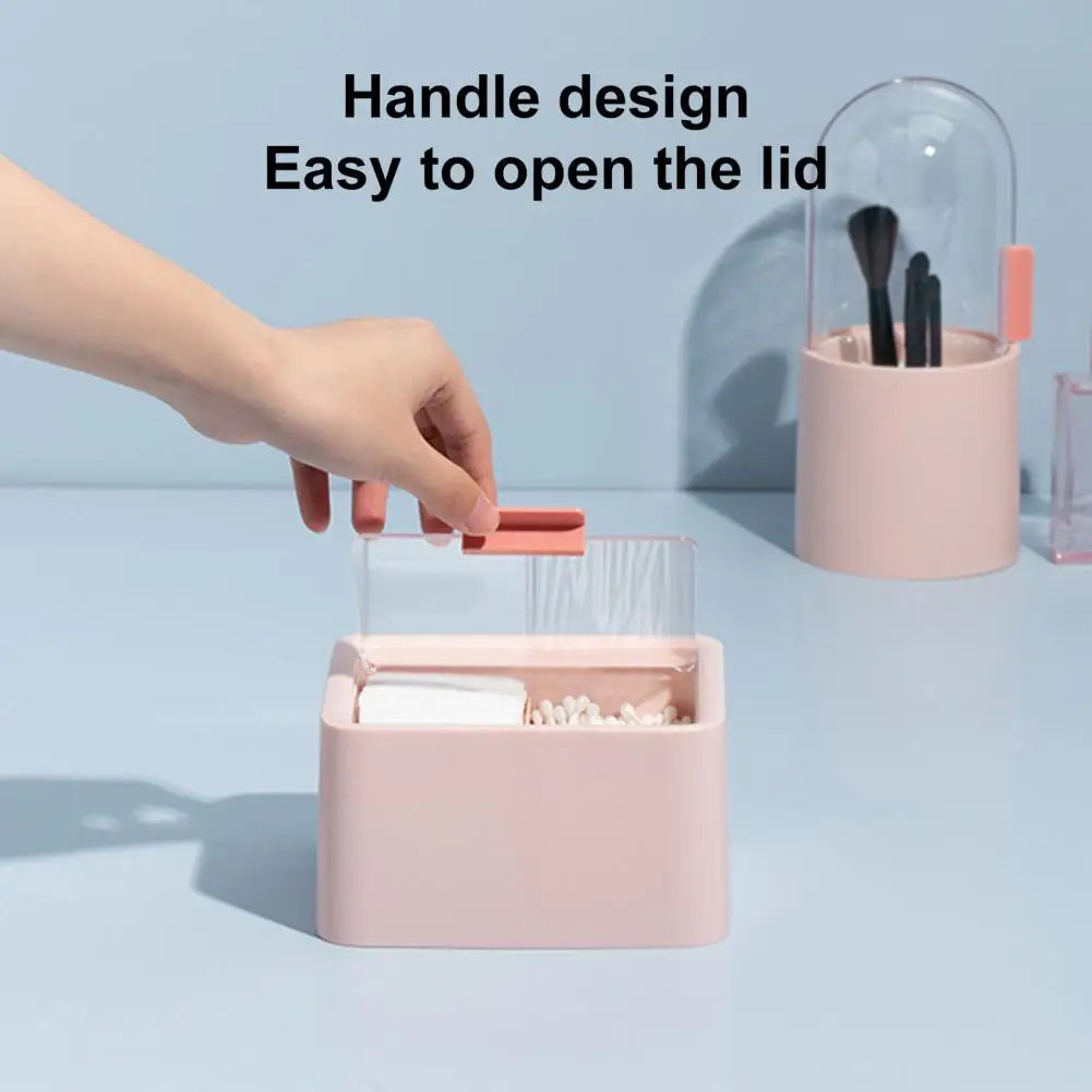 

Multifunction Widely Use Cosmetic Storage Box Desktop Cotton Pad Case for Bedroom