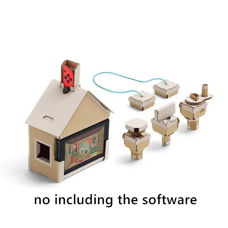 house Данные лягушка DIY Labo аксессуары для NS консоли Joy Con картон для kingd переключатель кронштейн бумажный контроллер игровой для JoyCon - Цвет: house