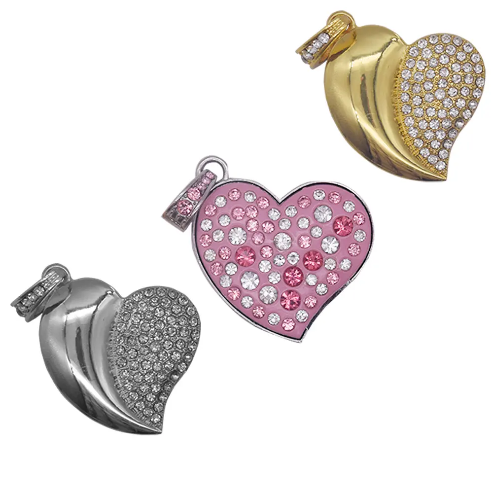 

Металлический usb флеш-накопитель в розовом кристалле с любовным сердцем в красивой подарочной коробке, USB 2,0, 4 ГБ, 8 ГБ, 16 ГБ, 32 ГБ, 64 ГБ, 128 ГБ, фл...