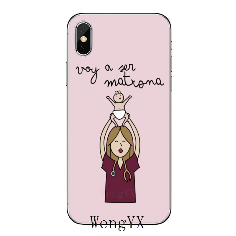 Мультяшный медсестра медицинская медицина для Samsung Galaxy S10 Lite S9 S8 S7 S6 edge Plus S5 S4 Note 9 8 5