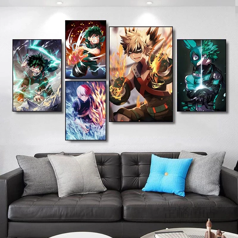 

Anime My Hero Academia Hd Prints Canvas Poster Home Decor Wall Art Painting Pictures Modern Style Voor Woonkamer Modular Artwork