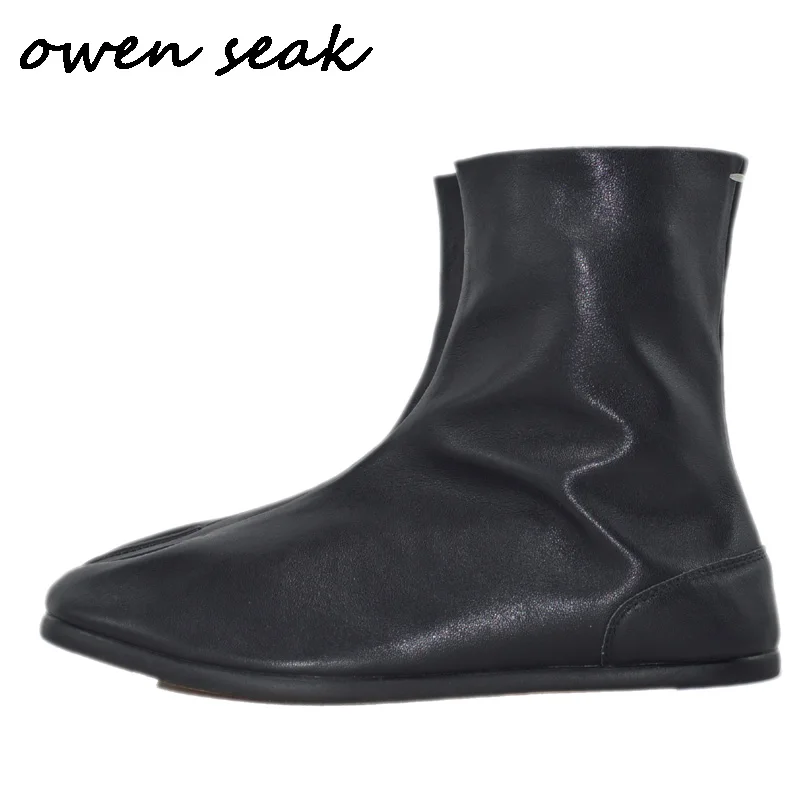 Модные роскошные кроссовки Owen Seak из бычьей кожи весенняя обувь на плоской