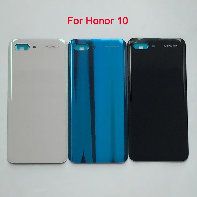 

Back Battery Cover For Huawei Honor 10 Rear Door 3D Housing Case with Adhesive For Honor 10 Glass Back Cover