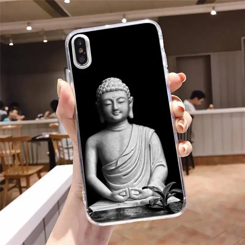 

Shakyamuni belief pattern Phone Case Transparent soft For iphone 5 5s 5c se 6 6s 7 8 11 12 plus mini x xs xr pro max