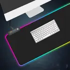 Супер-большой светодиодный светильник игровой Мышь геймер RGB клавиатуры крышка на нескользящей резиновой подошве; Компьютер ковер стол коврик игровой ПК Мышь Pad