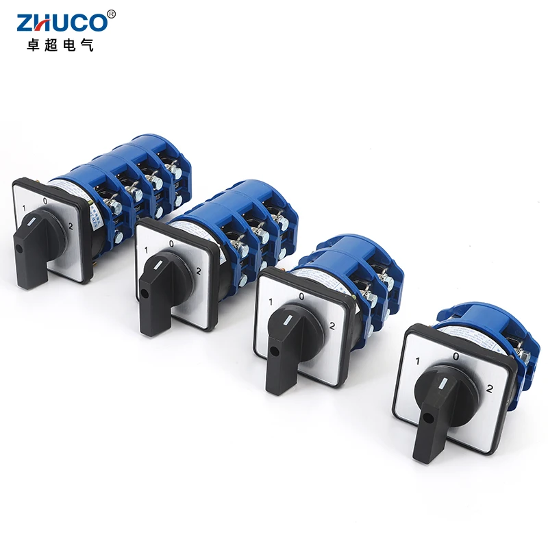 

ZHUCO SZW26/LW26-160 160A 240V 3 Position On-Off-On 1 2 3 4 phase Universal Changeover Cam Switch D101.1 D202.2 D303.3 D404.4