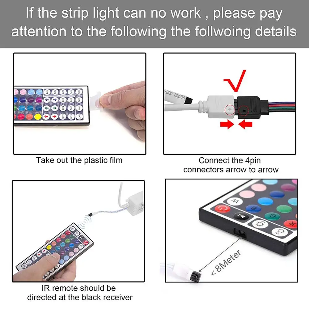 

Led Controller Dimmer Mini 44 Key IR RGB LED Strip Controller DC12V 6A For RGB 5050/5730/2835smd LED Strip Light