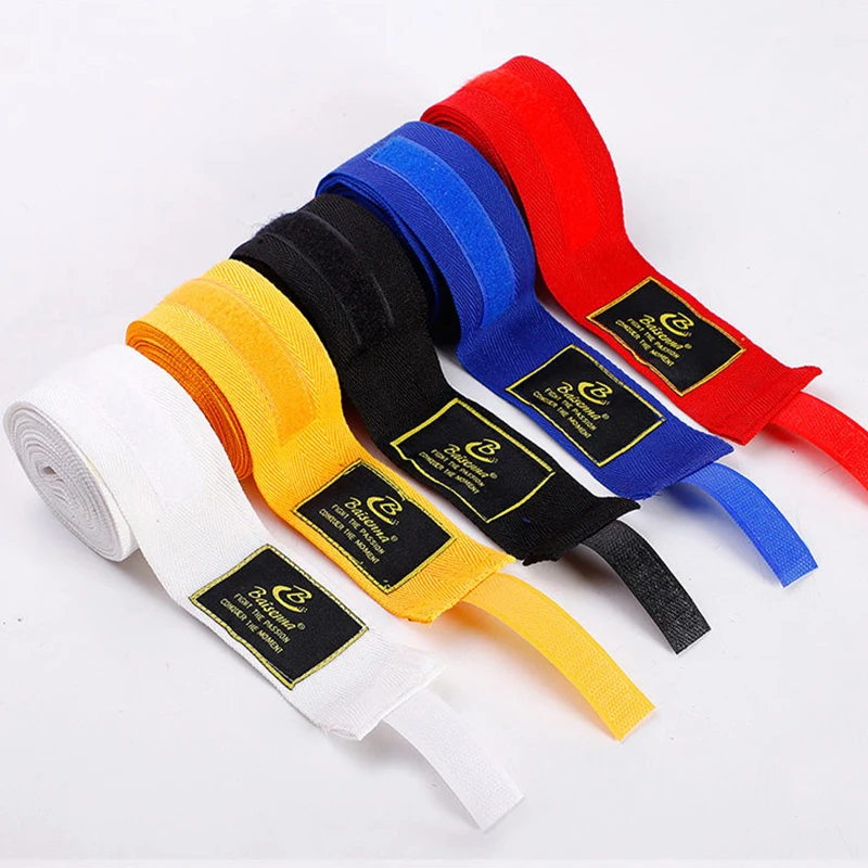 2 рулона хлопковые спортивные боксерский бандаж Санда Муай Тай тхэквондо ручные