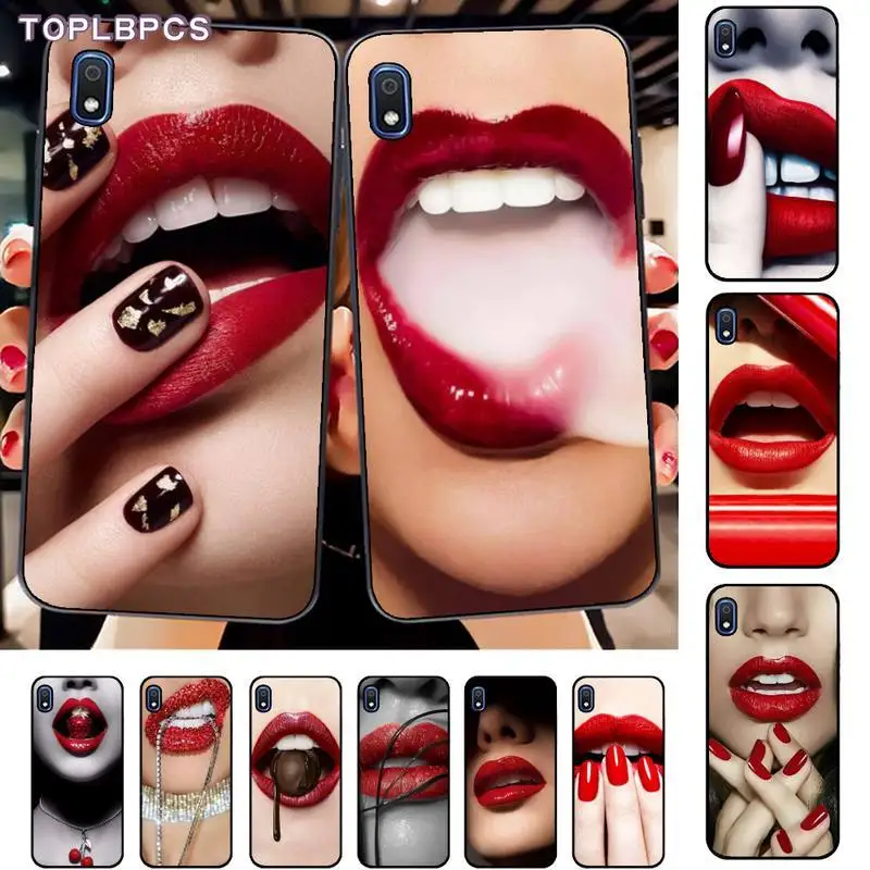 TOPLBPCS красного цвета пикантные женские туфли с рисунком в виде губ для девочек