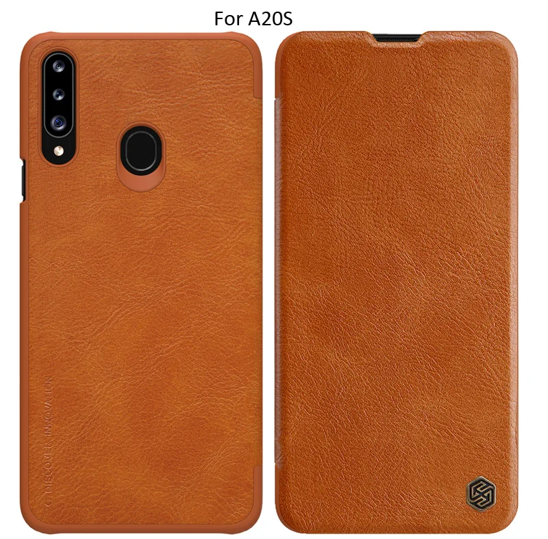 Nillkin Qin кожаный чехол-книжка с откидной Чехол Крышка для samsung Galaxy M20 M30 A30 A50 A70 M10 A40 A10 A60 A20 A20e
