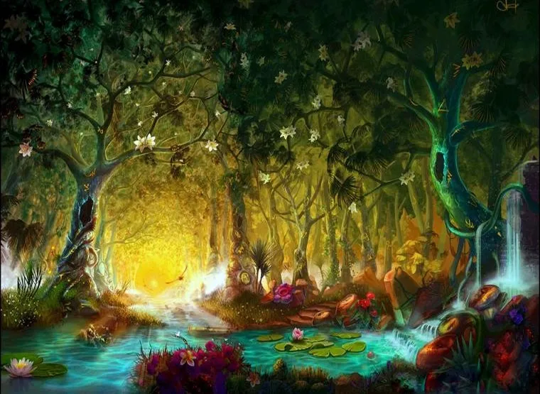 

Jmine Div 5D Magic Forest Tree Full Diamond Painting cross stitch kits art High Quality Scenic 3D paint by diamonds