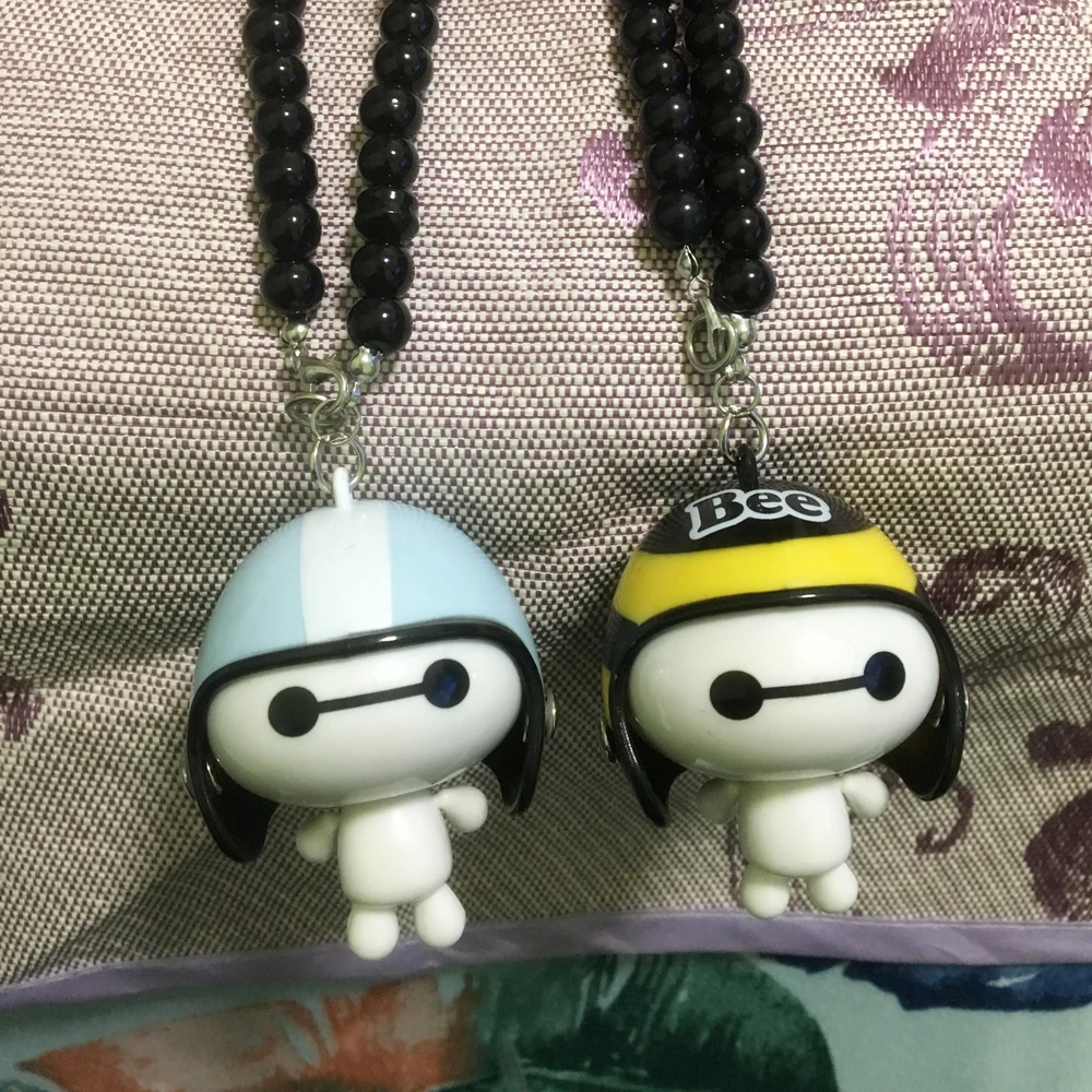 Новый автомобиль кулон милый шлем робот Baymax кукла висячие украшения автомобилей