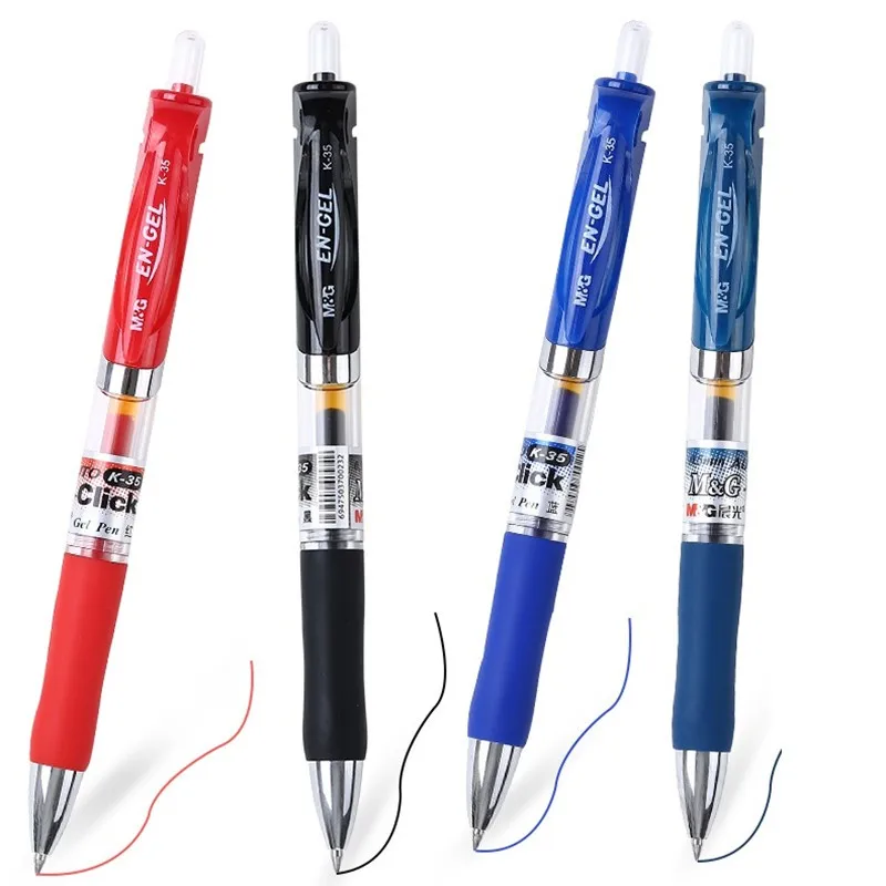 

3PCS 0.5mm Student Plastic Press Quick-drying Gel Pen Writing Material Gel-ink Pen Set Office School Stationery Supplies 040277