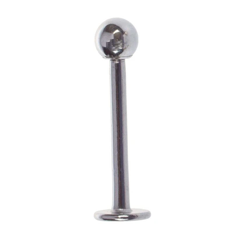 

10x Stainless Steel Ball Labret Lip Chin Bar Body Piercing Studs(silver)