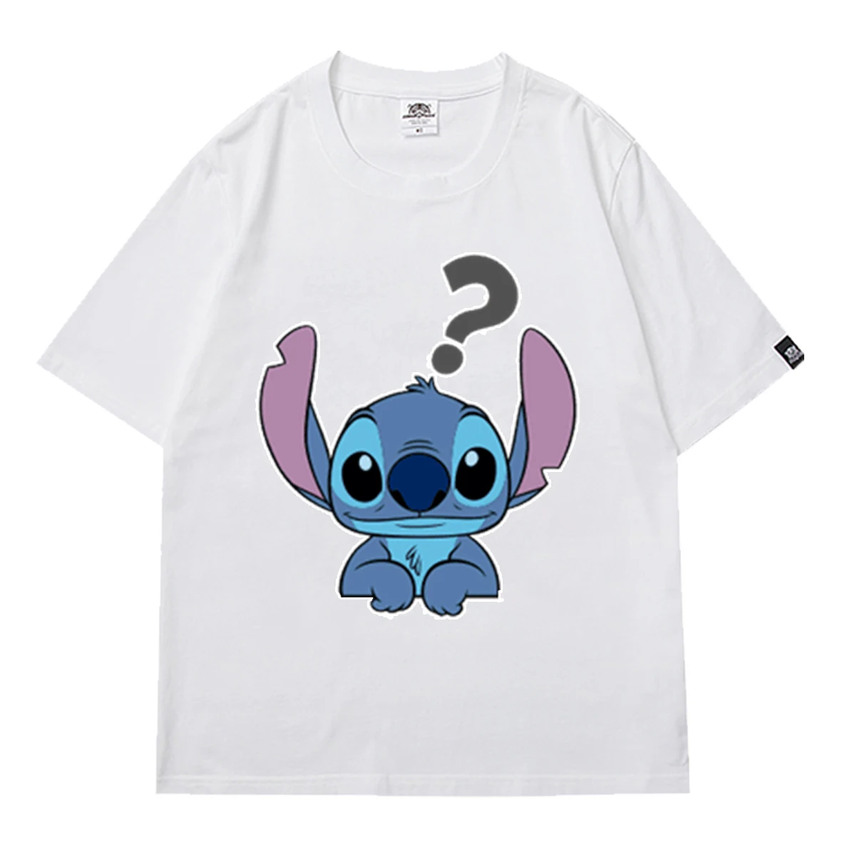 

Stitch Cute Womens Tshirt Cartoon Couples T Shirts Print Casual 2021 Summer Women Oversized T-Shirt Girls Tops Loose T-Shirt