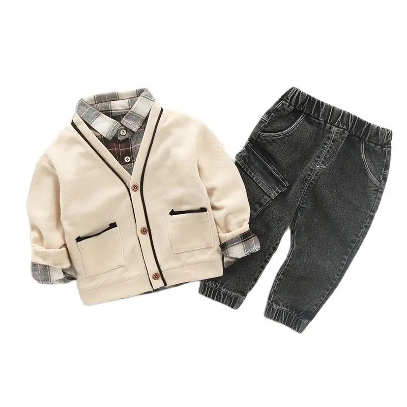 Комплект одежды для мальчиков LZH из 3 предметов Кардиган с длинным рукавом