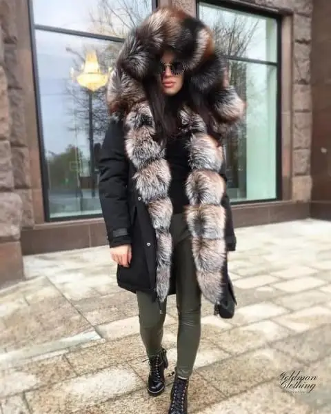 CKMORLS новая парка из натурального меха для женщин зимняя куртка с натуральным