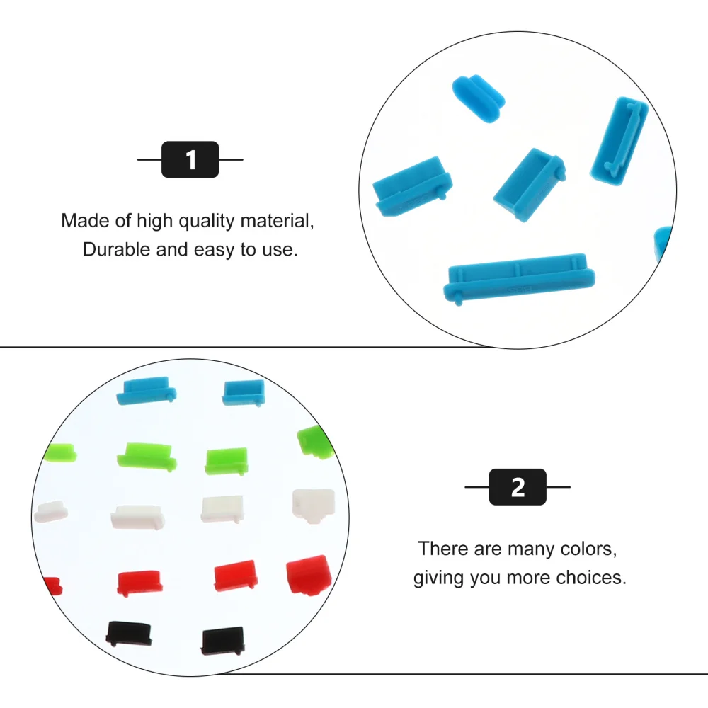 

160pcs/10 Packs Laptop Charging Port Dust Plugs Laptop Stoppers