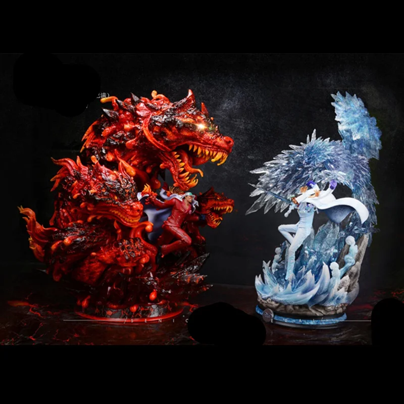 

22" One Piece Sakazuki Statue Navy Headquarters Bust Full-Length Portrait With LED Light GK Action Figure Toy BOX 57CM Q288