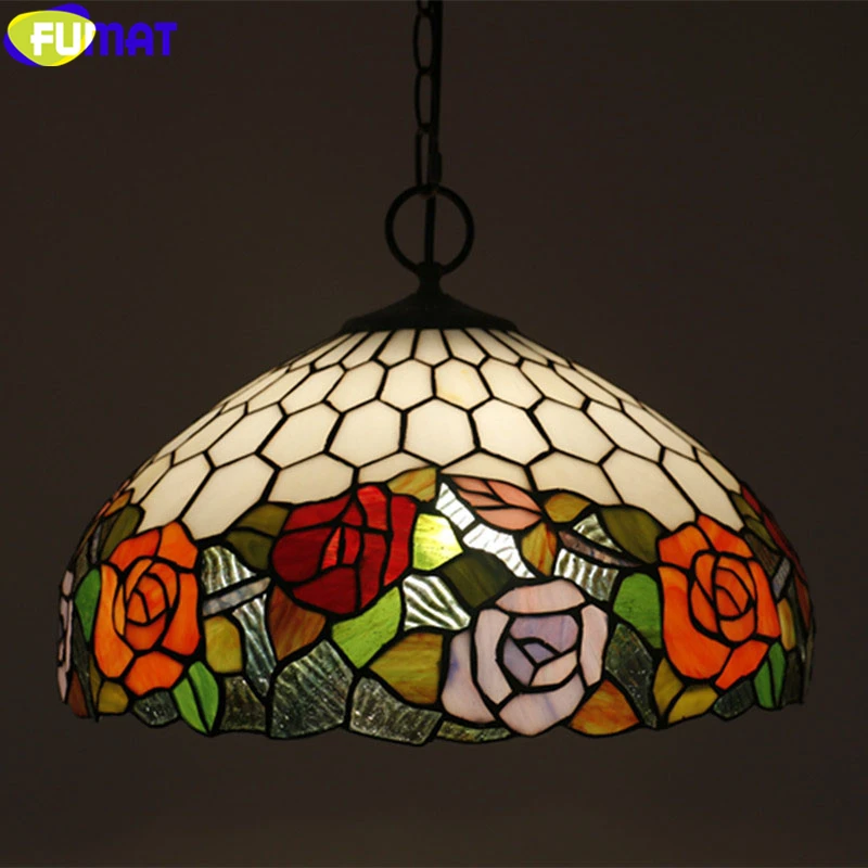 Goedkoop FUMAT Gebrand Hanglamp Rood Geel Rose Vlinder Spider Web Opknoping Lichtpunt Handwerk Arts Home Decor 16