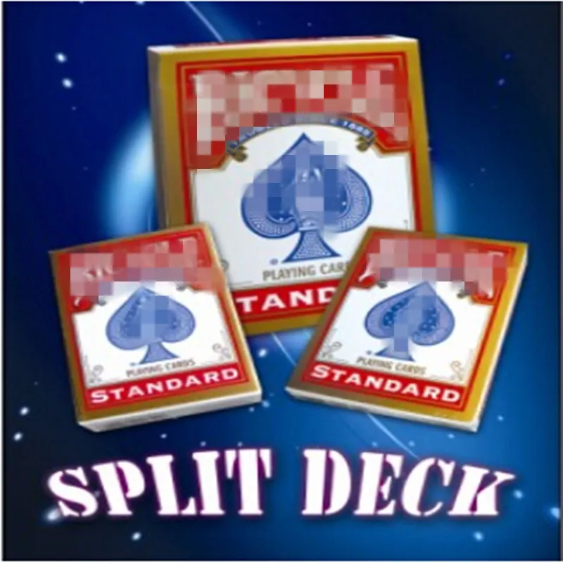 

Разделенная колода-Волшебные трюки одна колода чехол для двух волшебных трюков реквизит для крупного плана аксессуары Иллюзия комедия лег...