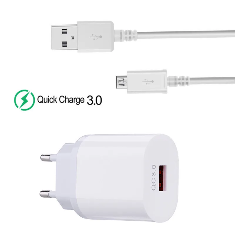 Кабель Micro USB Type C для зарядки и передачи данных QC 3 0 адаптер быстрой Galaxy S7 S8 S9 Note 10 +
