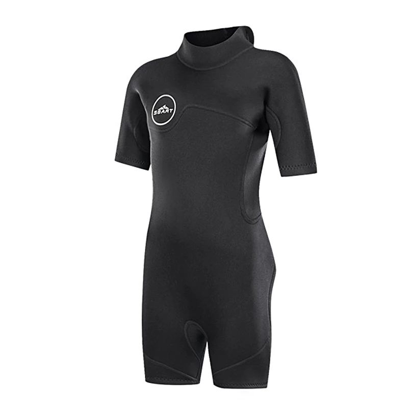 Задний zipwetsuit Junior неопрен класса премиум 2 мм короткий сердечник теплый рукав Дети