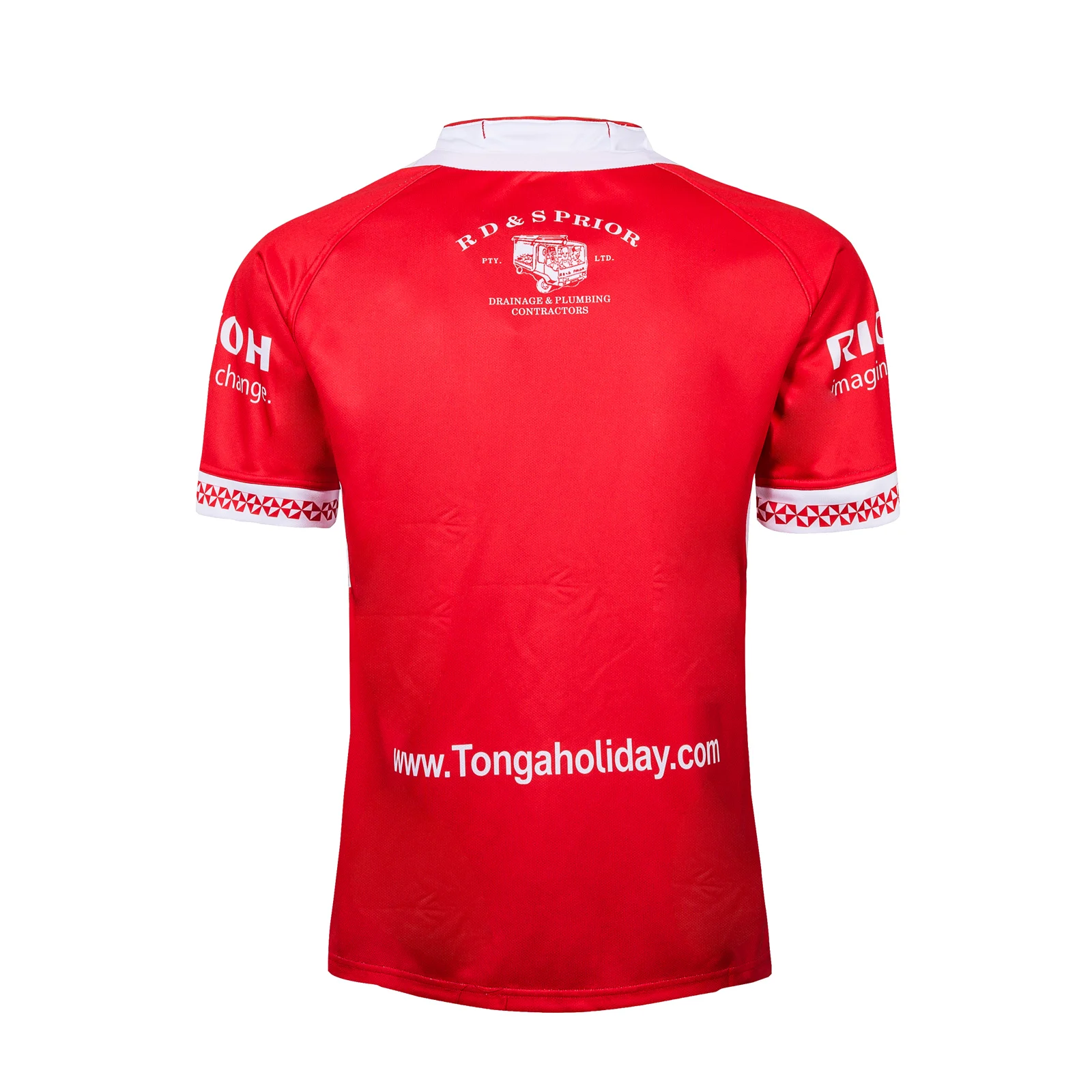 

RESYO FOR 2019 Tonga Men's Home Jersey Rugby Jersey Sport Shirt S-3XL