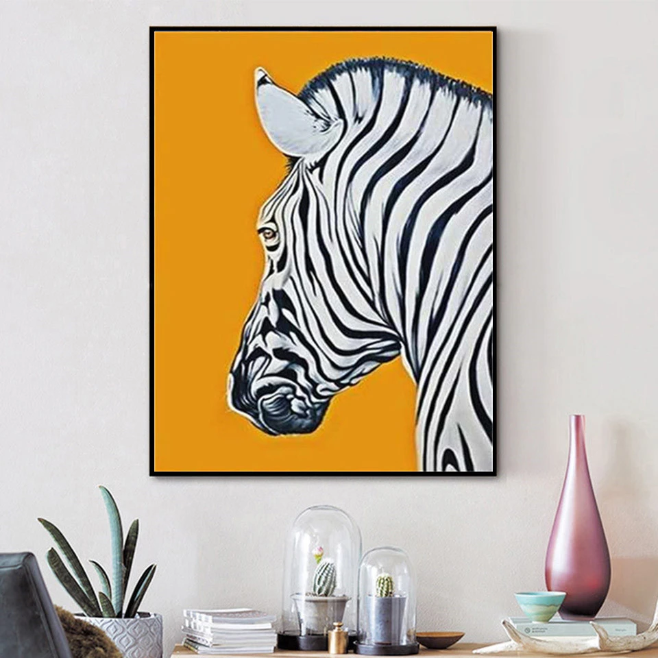 AZQSD окраска для взрослых по номерам животных DIY Unframe уникальный подарок масляная