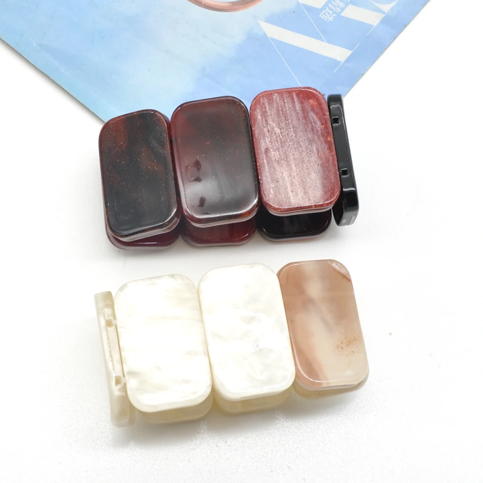 Модный широкий толстый пятнистый браслет из акриловых бусин и звеньев цепи для