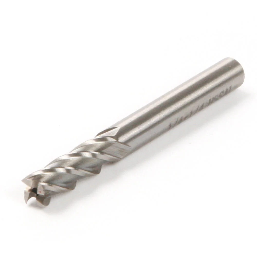 

5Pcs 1/4 20mm Spiral Bit End Mill Cutter Set CNC 4 Flutes Routers Tool Durable