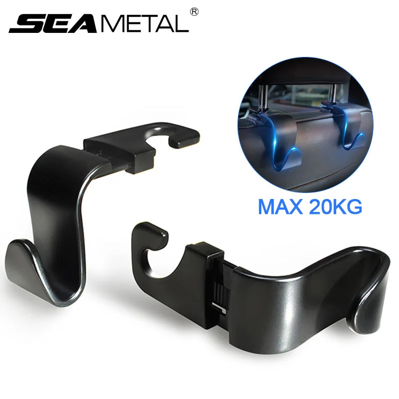 4 шт. автомобильный крючок на подголовник Эластичный спинки сиденья вешалка для